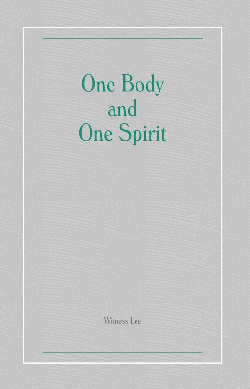 one spirit one body