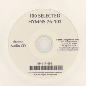 100 Selected Hymns (04), #76-102 (CD)