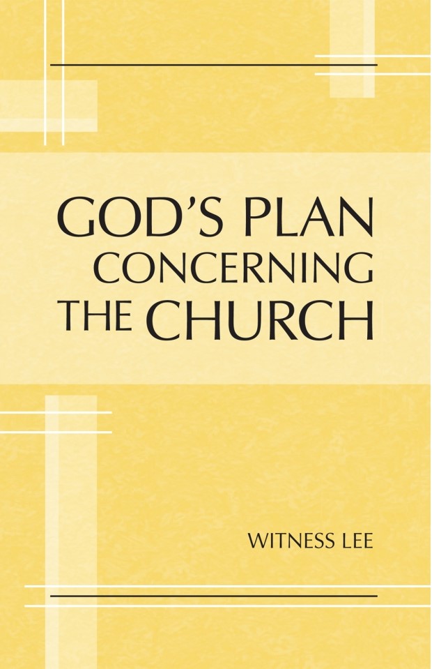 God’s Plan concerning the Church - The Truth Bookroom Singapore