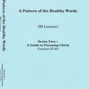 Pattern of the Healthy Words, A (Lesson 25-48)(96 Lessons w/notebook), Series Two -A Guide to Pursuing Christ