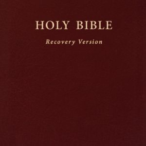 Holy Bible Recovery Version (With footnotes, Burgundy, Bonded leather, 10" x 7 1/8")