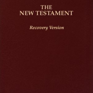 New Testament Recovery Version Bible (With footnotes, Burgundy, Bonded leather, Small, 7" x 4 7/8")