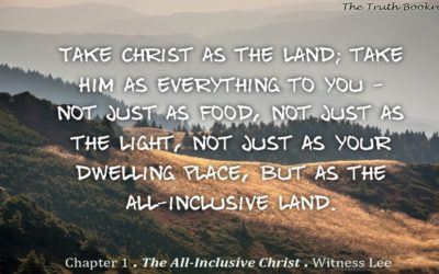 Christ, the All-Inclusive One to us