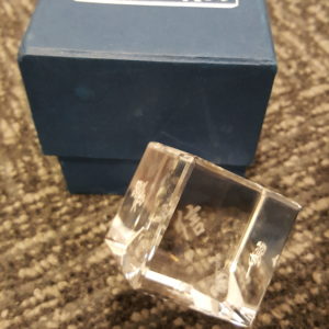 Square Crystal Ornament 立方体玻璃摆件装饰 (信，望，爱)