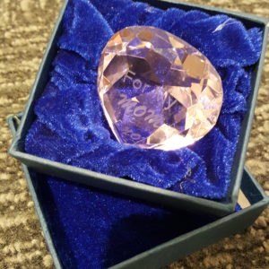 Love Crystal Ornament 心形体玻璃摆件装饰 (For my mom)