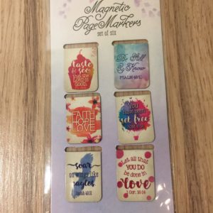 Magnetic Bookmark / Page Marker 磁铁书签 (set of 6)