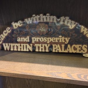 Wooden Plaque Wall Ornament 墙上装饰 (Psalms 122:7)