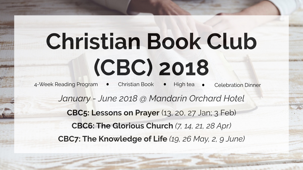 Christian Book Club (CBC) Jan to Aug 2018 - Booking - The Truth 
