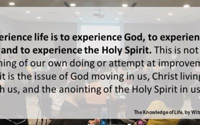 CBC 7 The Knowledge of Life – 1st session: What is life and experience of life?