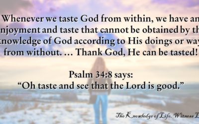 CBC 7 The Knowledge of Life – 6th session: The Inward Knowledge